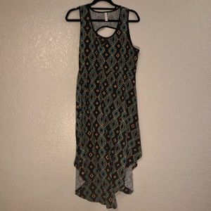 Sleeveless Tribal Print Dress